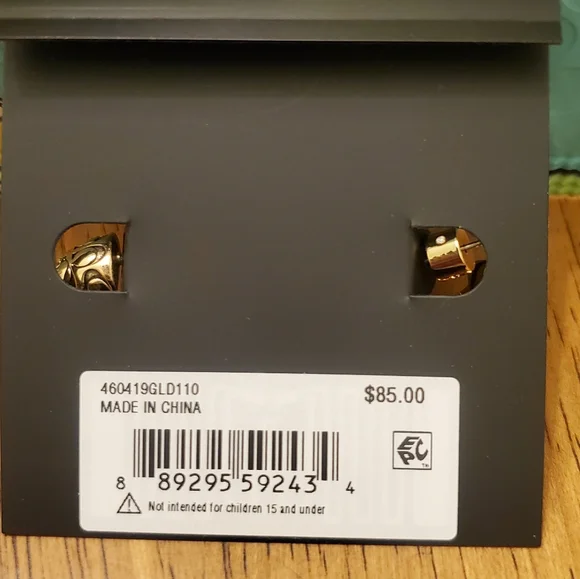 Coach Signature Chunky Hoop Earrings. NWT - Picture 5 of 6